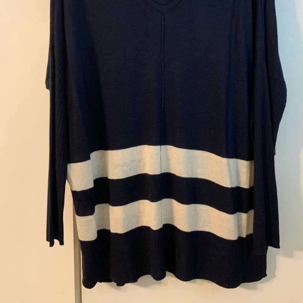 Navy flowy sweater